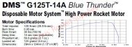 Aerotech G125T-14A Blue Thunder Rocket Motor