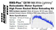 Aerotech G61W-14A White Lightning Rocket Motor