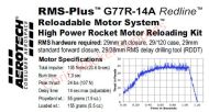 Aerotech G77R-14A Redline Rocket Motor