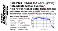 Aerotech H128W-14A White Lightning Rocket Motor