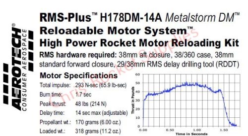 Aerotech H178DM-14A Darkmatter Rocket Motor