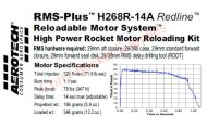 Aerotech H268R-14A Redline Rocket Motor