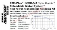 Aerotech H550-14A Super Thunder RMS Rocket Motor