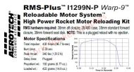 Aerotech I1299N-P Warp 9 Rocket Motor