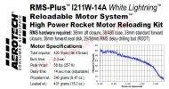 Aerotech I211W-14A White Lightning Rocket Motor