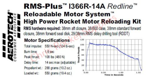 Aerotech I366R-14A Redline Rocket Motor