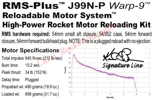 Aerotech J99N-P Warp-9