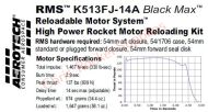 Aerotech K513FJ-14A Black Max Rocket Motor