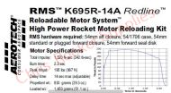 Aerotech K695R-14A Redline Rocket Motor