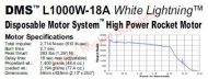 Aerotech L1000W-18A White Lightning DMS Rocket Motor