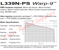 Aerotech L339 Warp 9 Rocket Motor