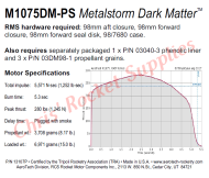 Aerotech M1075 Dark Matter Rocket Motor