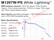 Aerotech M1297 White Lightning Rocket Motor