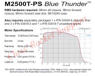 Aerotech M2500 Blue Thunder Rocket Motor
