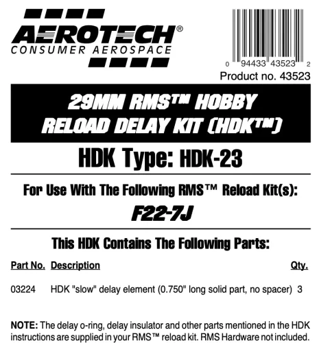 HDK-23 for use with F22-7J (3-pack)